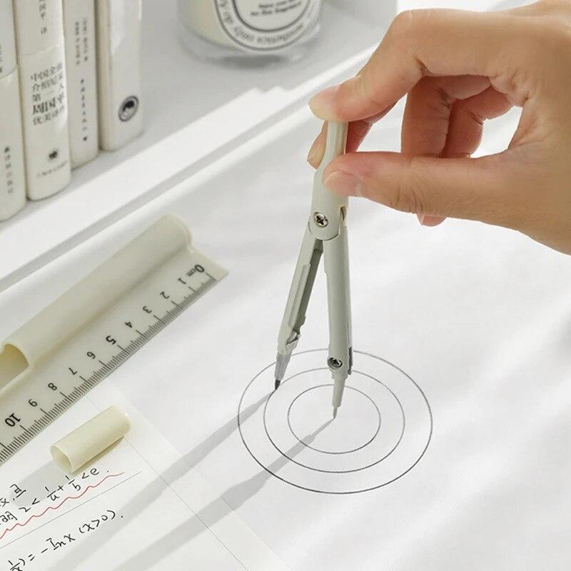3 IN 1 Multifunctional Compass Ruler Integrated High Aesthetic Drawing Tools For Primary And Secondary School Supplies