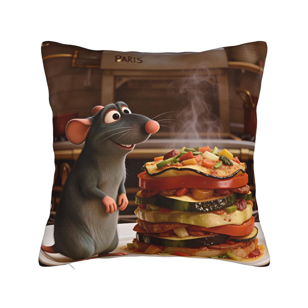 Pillow Cover Ratatouilles Graphic Cushion Cover Cute Funny Pillow Case For Sofa Car Home Decor Pillowcases