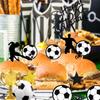 28 STÜCKE Fußball Kuchen Topper Fußballspieler Kuchen Dekorationen für Fußball Geburtstagsparty Sport Partyzubehör