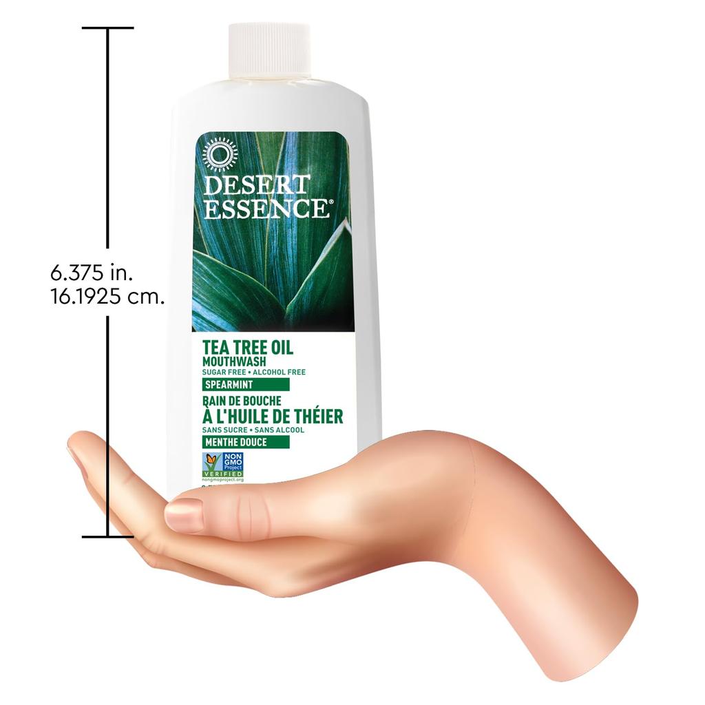 Mundwasser mit Teebaumöl und grüner Minze, 237 ml, von Desert Essence –