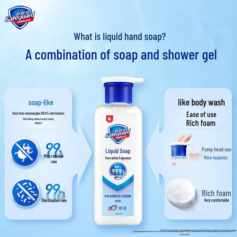 Safeguard Pure White Fresh Scent Multi-functional Liquid Soap 400g