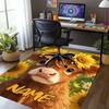 Custom Name Cow Printed Carpet,Rug for Office Chair Living Room Bedroom Kitchen Room Decor Gifts.