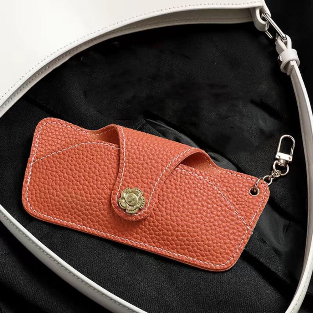 Retro Anti Pressure PU Leather Sunglasses Storage Bag Protective Sleeve Spectacle Case Glasses Case