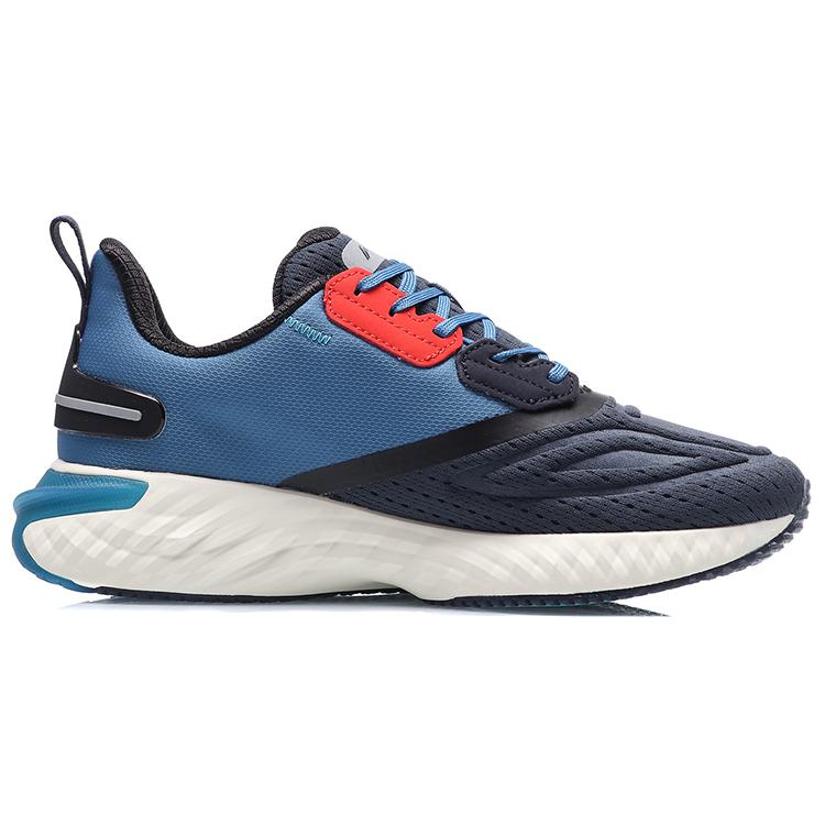 New LiNing Cloud 5 V Shield Cushioning Anti Slip And Wear Resistant Low Top Running Shoes Blue Gray ARHQ243-4