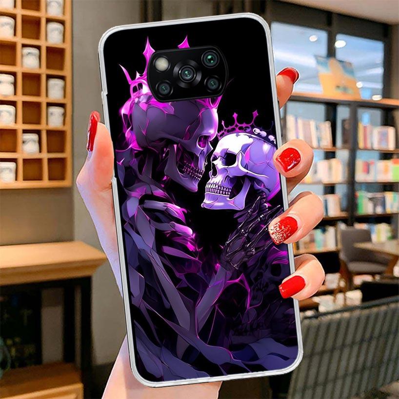 Anatomy Skeleton Heart Lovey Kiss Cover Phone Case For Xiaomi Poco F7 Ultra X7 X6 X5 Pro M7 Redmi 15C 15 13C 13 12C 12 10C 10 9A