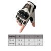 1 Pair Half Finger Motorcycle Gloves Anti-slip Anti-fall Cycling Gloves Adjustable Breathable Driving Gloves for Men and Women