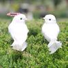 M-1PCS Artificial Birds Simulated little bird, white bird, feathered bird, little white dove Decoration