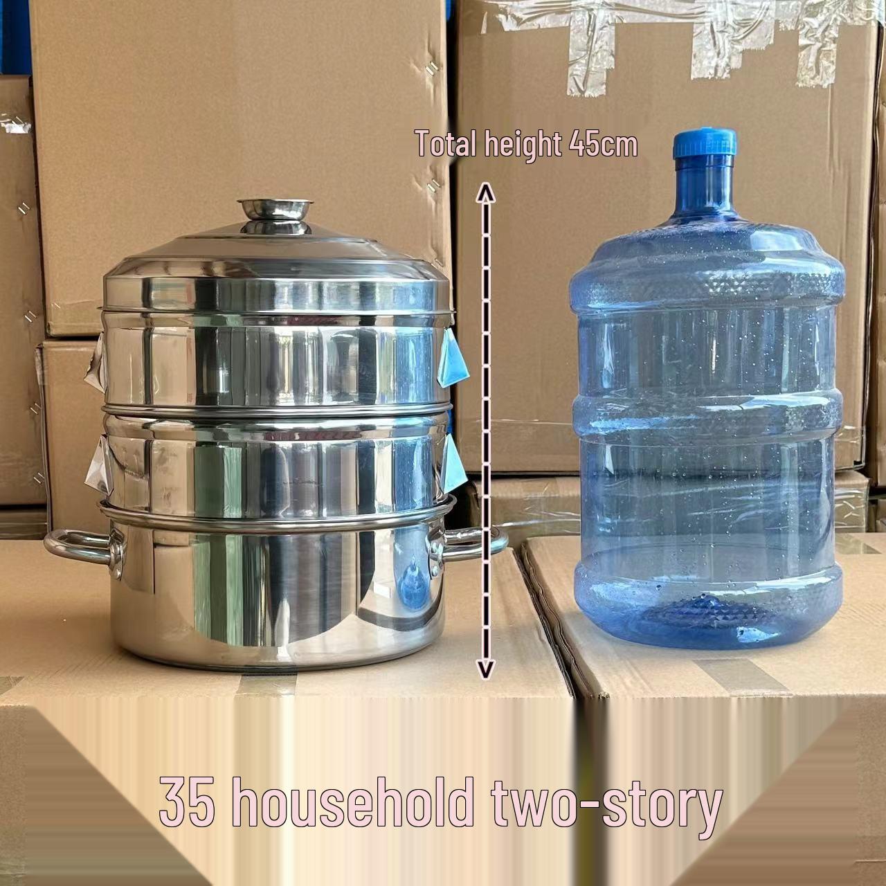 Kommerzieller Mehrschicht-Dampfgarer aus Edelstahl mit großem Fassungsvermögen für Mantou und Baozi 35CM