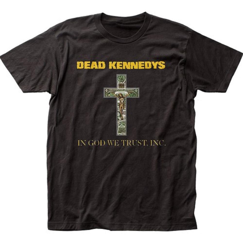 Dead Kennedys In God We Trust t-shirt, punk rock band tee, black graphic shirt XXXL