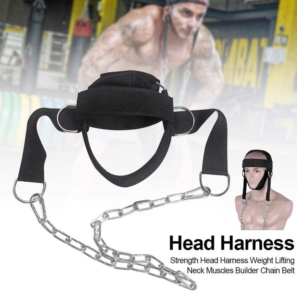 Iron Chain Head Trainer Neoprene Top Weight Training Headgear New Exercise Neck Cap  Gym