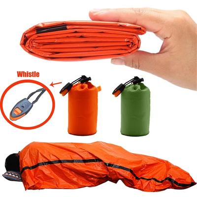 Notfall-Schlafsack für den Außenbereich, Erste-Hilfe-Decke, Notfalldecke aus Aluminiumfolie, wasserdichte und leichte Überlebensdecke