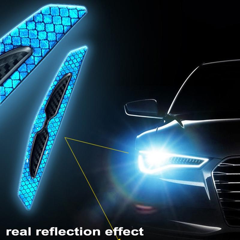 Reflective Car Sticker for Bumper Door Wheel Brow Anti-scratch Protective Stickers Car Body Anti-collision Night Warning Sticker