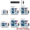 2pcs, 2D FLAT PRINTING Curtains (Without Rod) SharkRiderCat Christmas Holiday Curtains with Digital Printing Machine Washable