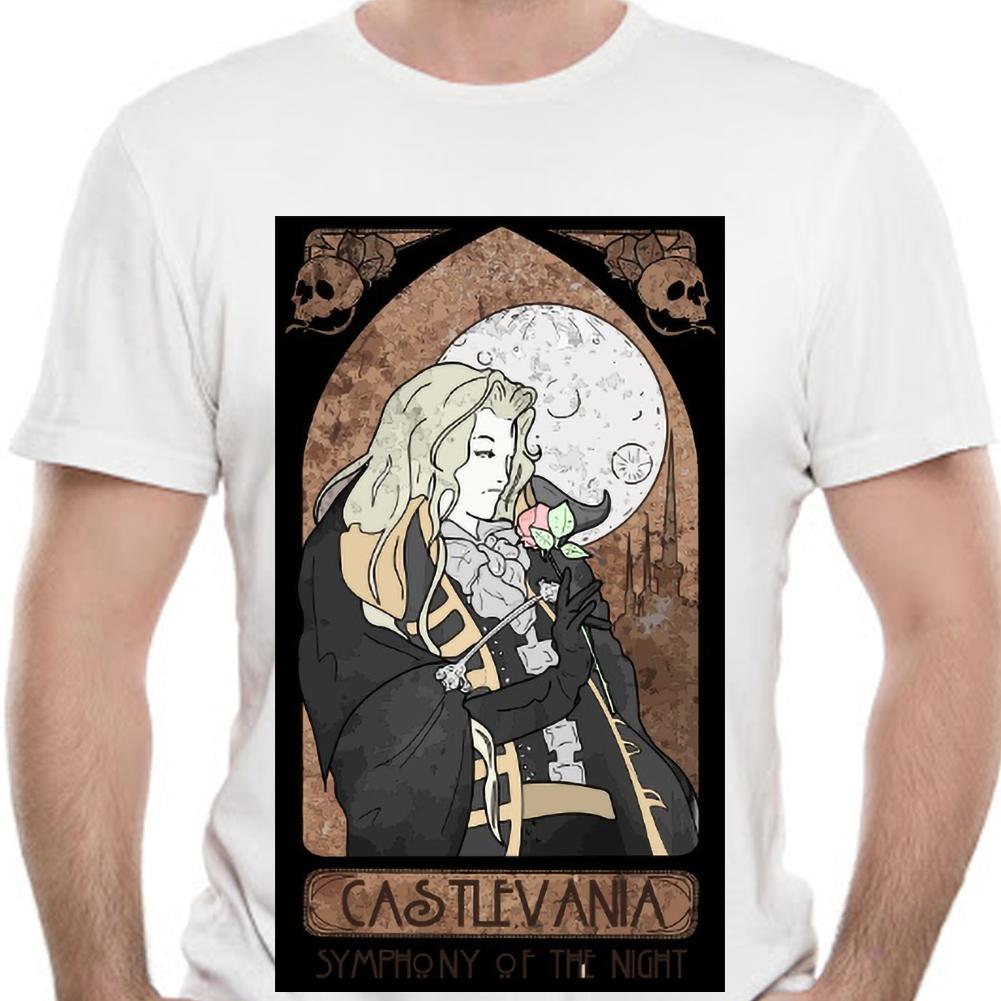 Мужская футболка рубашка Castlevania черные футболки с пятнами Женская футболка мужской бренд футболка мужская летняя хлопковая футболка S разноцветный
