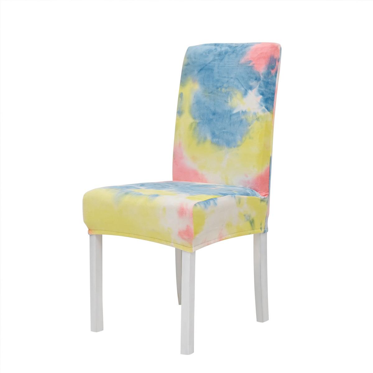 

Silver Fox Velvet Chair Cover Tie-Dye Integrated Backrest Dustproof Full Coverage Chair Cover Comfortable Durable Chair Cover 1 pc