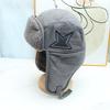 Winter Retro Pilot Hat Men's and Women's Thickened Fleece Ear Protector Hat Northeast Outdoor Lamb Hat Warm Lei Feng Hat