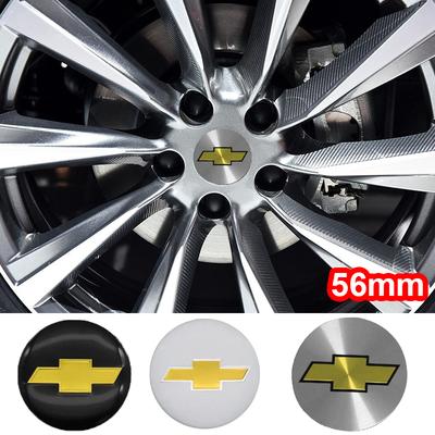 4PCS 56mm Car Wheel Center Emblems Hub Stickers for AVEO CAPTIVA CRUZE IMPALA LACETTI MALIBU ORLANDO Sail SPARK TRAX