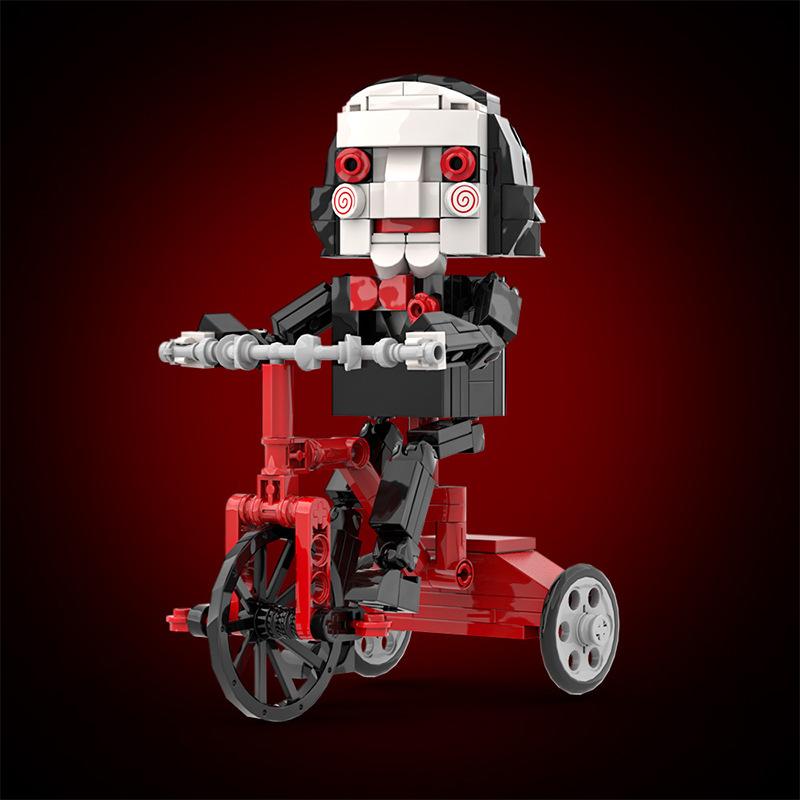 Puppet Riding Tricycle - Billy MOC Building Block Movie Character Series Model, Kids Educational Construction Toy, Gift