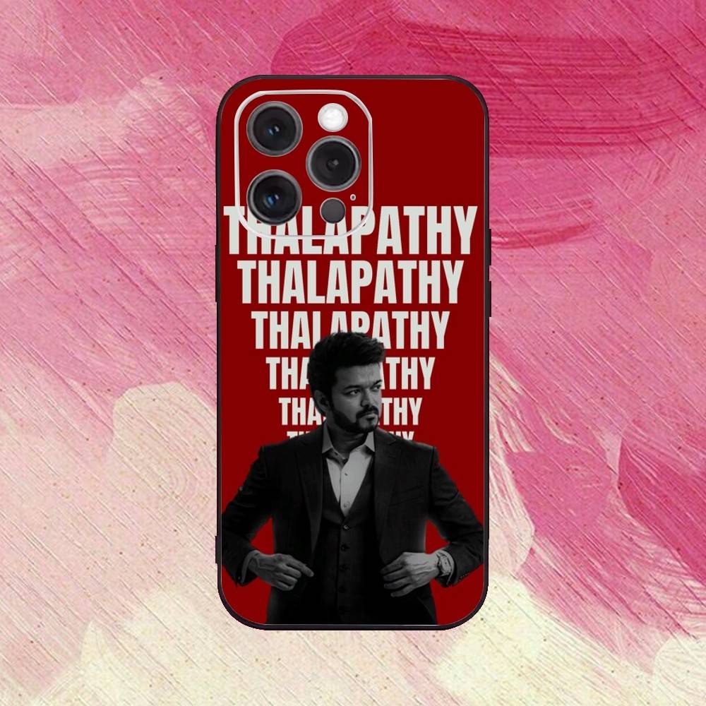 T-Thalapathy TV V-Vijay Handyhülle Für iPhone 17,16,15,14,13,12,11 Plus,Pro Max,XS,Weiche Silikon Schwarze Hülle