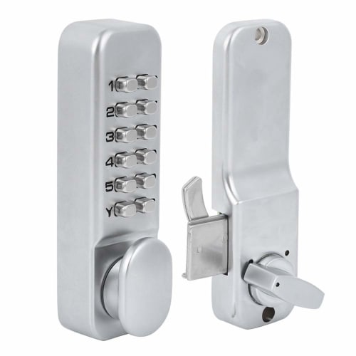 xuuyuu Digital Code Lock, Zinc Alloy Digital Door Lock, 1-11 Digits (No Repeat), Door Thickness 10-60mm, Anti-Theft, for Sliding Doors, Office Doors,