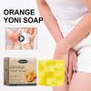 Natural Orange Scented Womens Bath Soap with Peach Extract, Rose Oil & Lauric Acid  Moisturizing, Gentle Deep Clean (Bar)