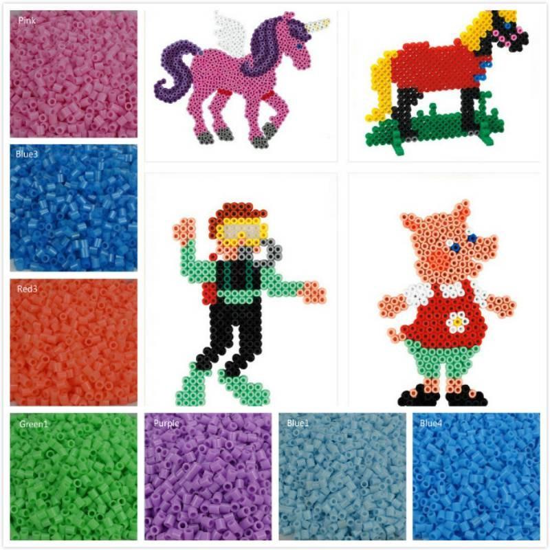 Набор бусин 17 цветов Perler для детей и взрослых, 3D-пазл, мозаика, поделки для мальчиков, девочек, взрослых, набор