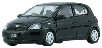 BM CREATIONS Scale Toyota 1998 Black Finished Product 1/64 Yaris/Echo/Vitz 5-Door (RHD)