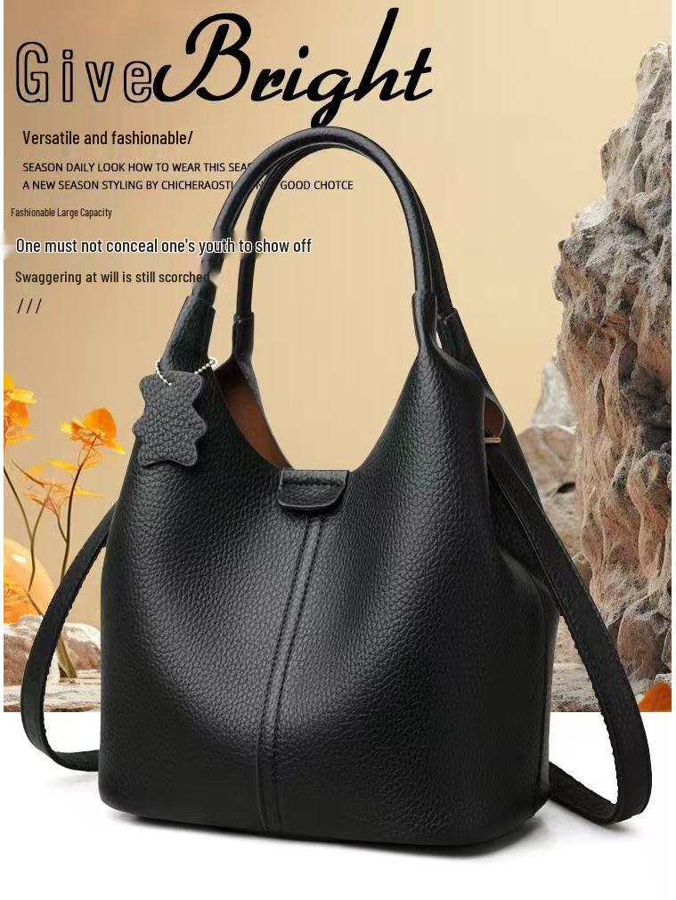 2025 Women's Versatile Handbag: Large Capacity Soft Leather Shoulder & Crossbody Bag