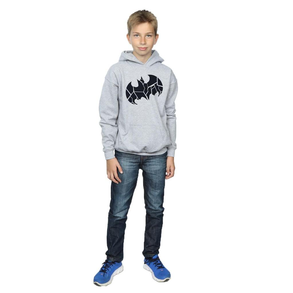 DC Comics Boys Batman One Colour Shield Hoodie