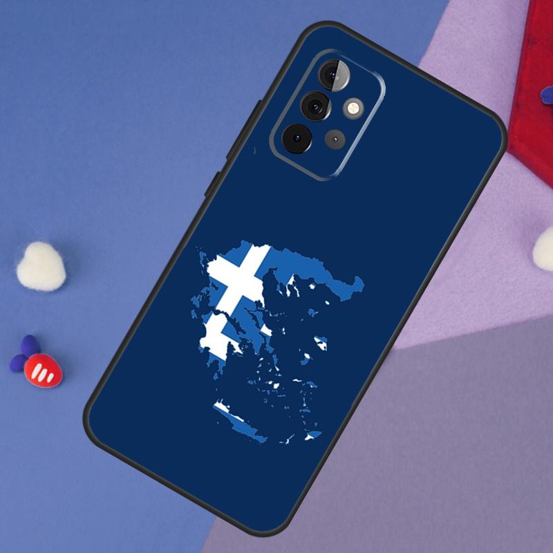 Greece Greek National Flag Case For Samsung Galaxy A13 A16 A26 A36 A56 A06 A55 A35 A15 A54 A34 A14 A53 A12 A22 A32 A52