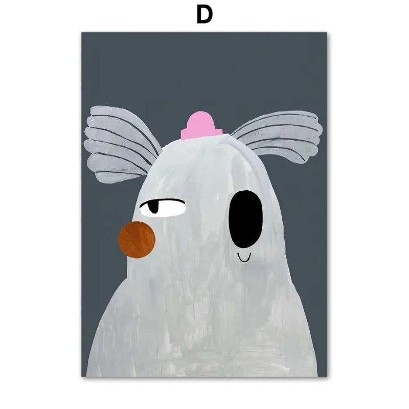 Nordischer Bär Panda Gans Koala Maus Katze Hund Pferd Wandkunst Leinwandmalerei Poster und Drucke Wandbilder Baby Kinderzimmer Dekor
