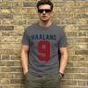 Unisex TShirts Haaland 9 Casual Cotton Tees Short Sleeve T Shirt Round Neck Clothing Plus Size