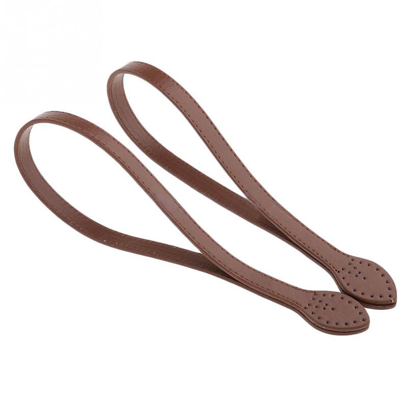 

2pcs 60cm Leather Bag Handles Shoulder Bag Strap Replacement Handbag Belt Straps DIY Crocheted Bags Tote Handmade Accessories кавовий