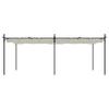 Pergola with Sliding Roof Cream 589 X 292 X 230 Cm