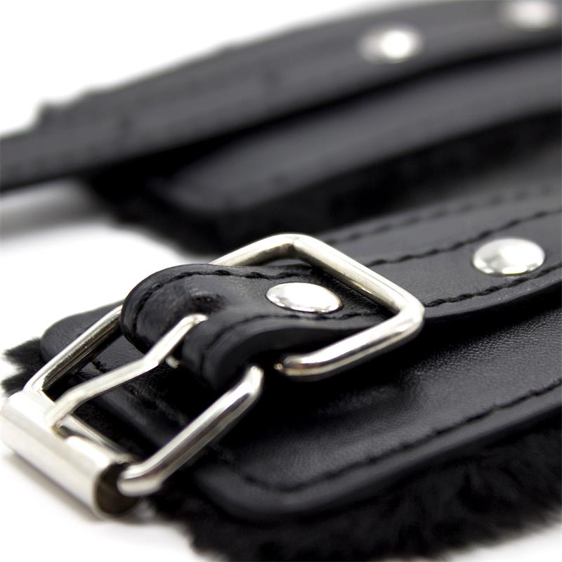 Ankle Cuffs with Padded Interior 35 Cm Black