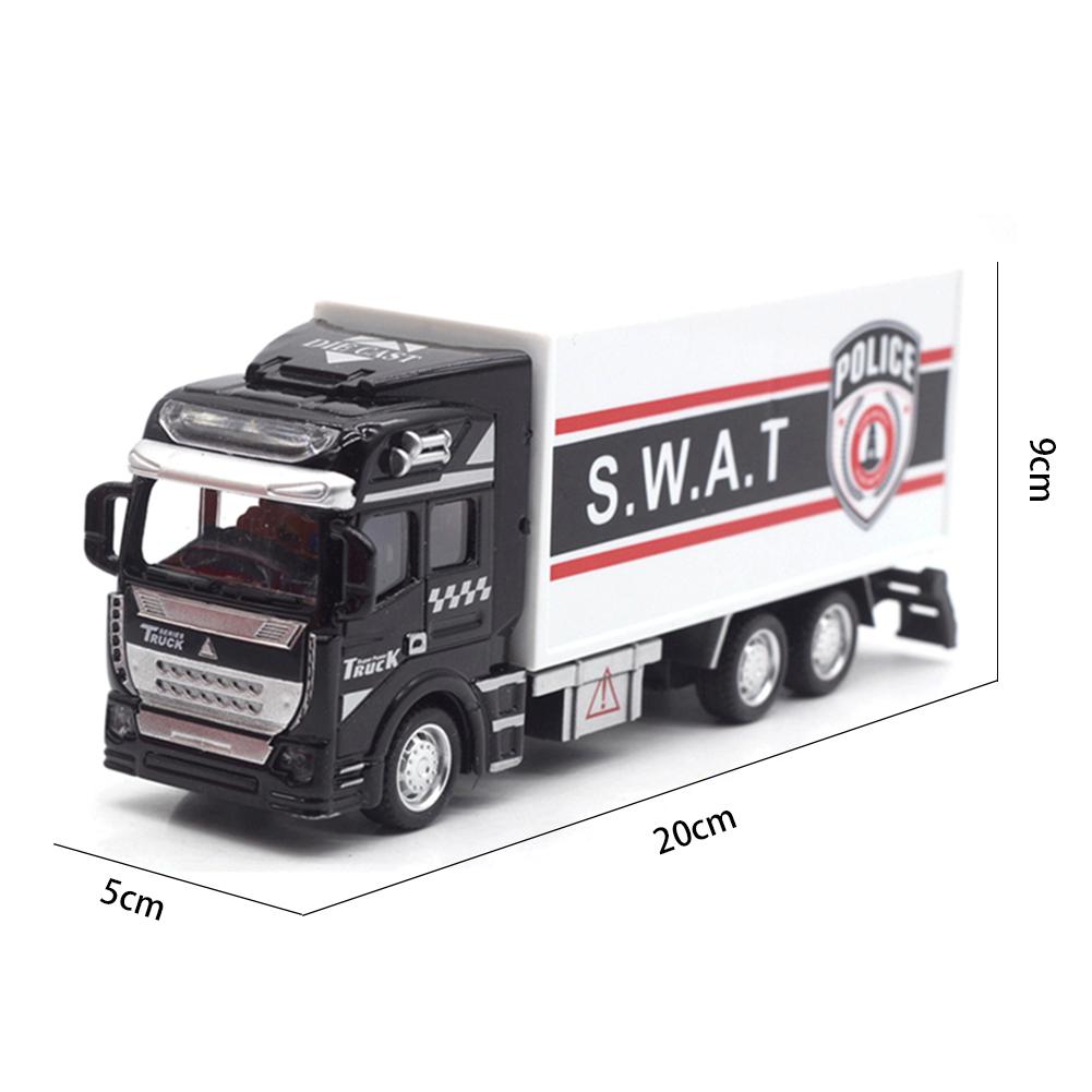 1/48 City Rescue Toy Car, 20cm Alloy Crane Trailer, Truck Trailer, Children's Day Gift Toy Mode