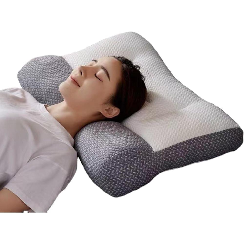 

Эргономичная контурная подушка для облегчения боли в шее и плечах, ортопедическая подушка для глубокого сна и легкого сна, подушки для поддержки шейного отдела шеи, мягкие лоскутные узоры (серый)