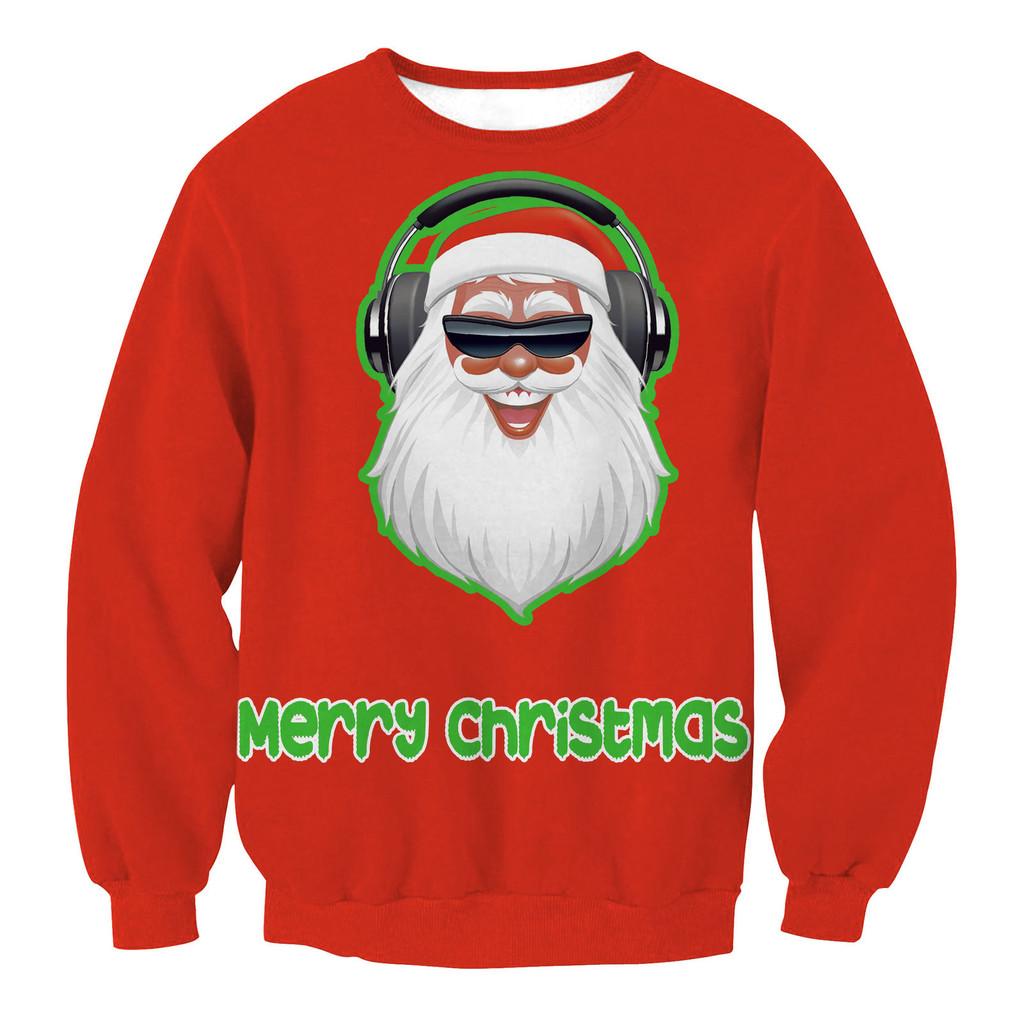 Classic Mens Christmas 3d Printed Hoodie With Polyester Fabric For Holiday Celebrations