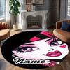 Customizable Monster High Draculaura1 Round Non-Slip Carpet - Ideal for Garden, Picnic, Office, Perfect for Decoration, Suitable For All Seasons