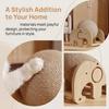Elephant Shaped Cat Scratcher Solid Wood Stable Triangular Sisal Ball  Toy for Home Pet Cats