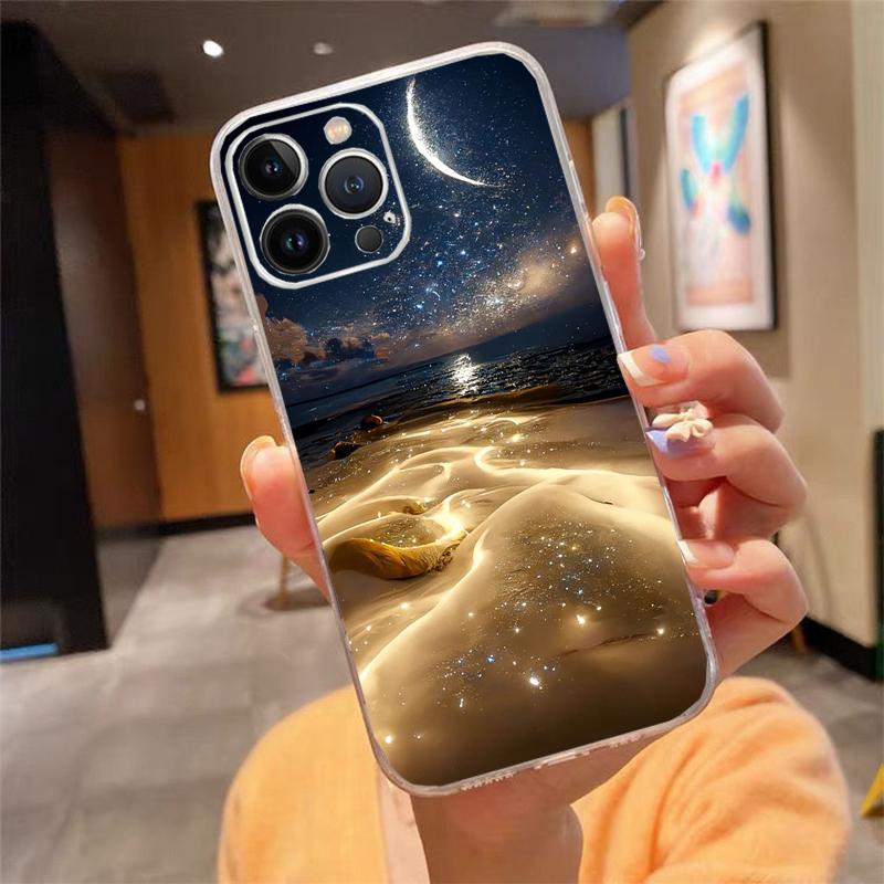 Phone Case For iphone 17ProMax Air 16 15 14 13 Pro Max 15 16 Pro 15Plus Beautiful Scenery Landscape