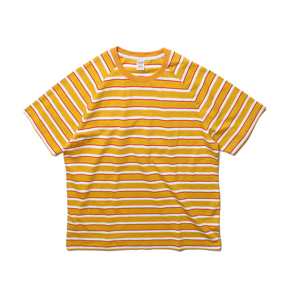 Leulale Raglan Stripe Tee - Yellow