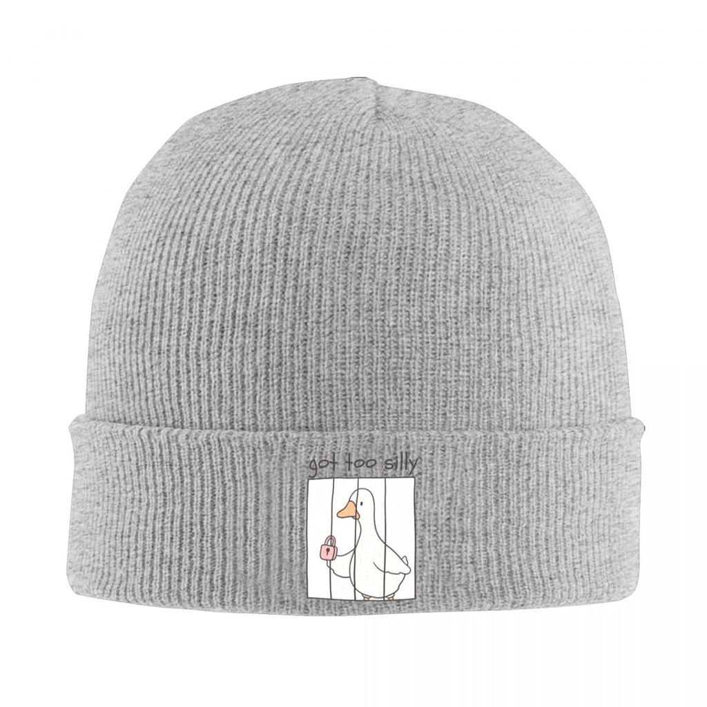 Got Too Silly Goose Funny Warm Knitted Cap Fashion Bonnet Hat Autumn Winter Outdoor Beanies Hats for Unisex Adult