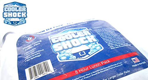 Bolsas de Gelo Cooler Shock, Duradouras, Poderosa Retenção de Frio, 7CSSSET (5 Pacotes Pequenos), Reutilizável, Congela Rapidamente por 8 Horas, Mantém -7,8°C