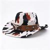 New Woolen Party Top Hat, European and American Bull Head, Western Cowboy Hat, Cow Pattern Sunscreen Visor