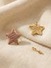 Vintage Gold Earrings For Women Cute Geometric Gold Plated Stainless Steel Trendy Colorful Summer Starfish Stud Earrings