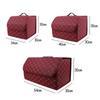Collapsible Car Organizer Box For Trunk Portable Pu Leather Storage Box Multipurpose Auto Accessories Organizer Bag In The