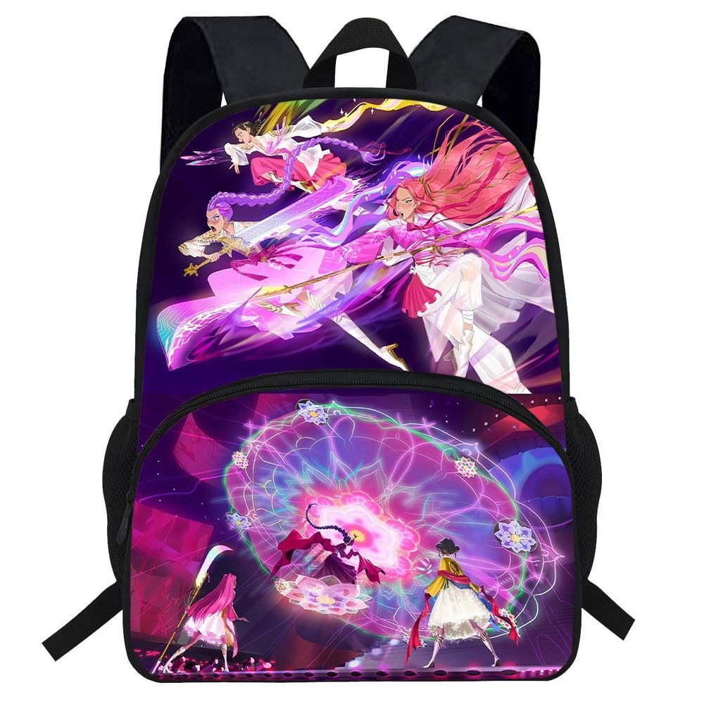 Hunters Demon Kpop Cartoon School Backpack Durable Material Anti Shock Students