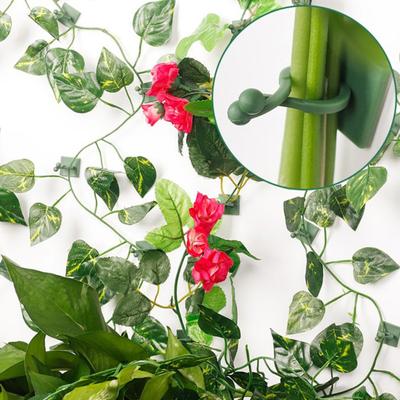 10Pcs/Set Saving Space Plant Clip Drill Free Flexible Climbing Wall Green Plant Fixer Vine Hook for Garden