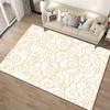 Golden Cloud Pattern Design Rug Non-slip rug suitable for living room and bedroom sofas
